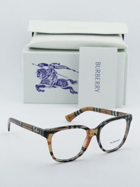 Burberry BE2439 4163 Square Eyeglasses 52mm - Check Sand